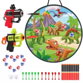 Skirfy Toy Target Dart Board Спортивная игра Игра в метание 3 в 1 Как играть Складной набор для дротиков Набор для стрельбы Соревновательная обучающая игрушка Игра для вечеринок синий