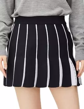 Skirt Golf Navy 1 [Pearly Gates] Women s (Pinstriped Pattern/Elastic Waist) / / 055-3234916 120_Dark [M]