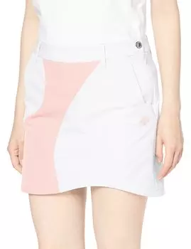 Skirt Sweat Absorbent Quick Drying UVCUT Golf DGWVJE09 WH00 Equivalent to Japanese Size S [DESCENTE GOLF] UPF50+ Women s (White)