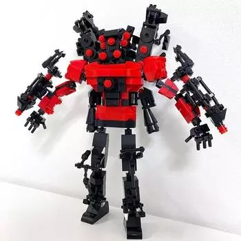 Skivide Toyet Block TV Man Оператор Оператор Спикер, Titan Spiker Man Block (версия 3) }