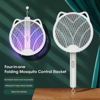 Складная электрическая убийца комаров Zapper Raqueta Mata Electrico USB перезаряжаемая Zanzare Mata Fly Tue Mouche de Anti Mosquitos