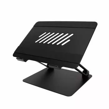 Складная алюминиевая подставка Owltech, совместимая с ноутбуками и планшетами до 17 дюймов, черная OWL-PCST01-BK чёрный