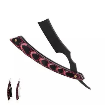 Складная бритва в старом стиле Meikata, держатель лезвия из нержавеющей стали без шлифовки для мужского бритья головы и бровей серебряный