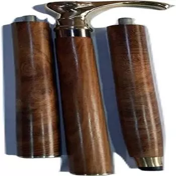 Складная бронзовая трость деревянная регулируемая латунная трость