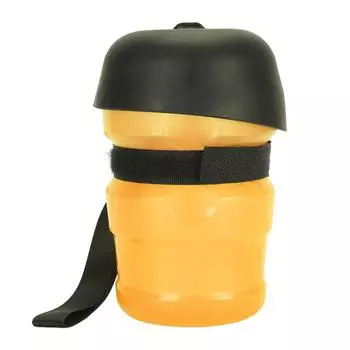 Складная бутылка для воды для собак большой емкости, портативная поилка для собак, бутылка для воды для домашних животных для собак L(for 6.5-9kg) жёлтый
