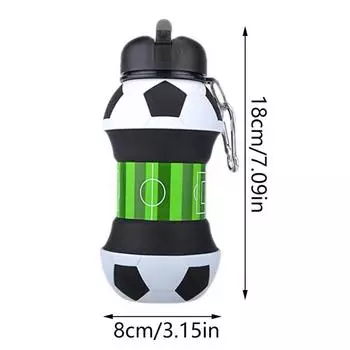 Складная бутылка для воды, кружка, для спорта на открытом воздухе, футбола, бейсбола, тенниса, гольфа, школы, герметичная портативная детская бутылка для воды 1 PCS