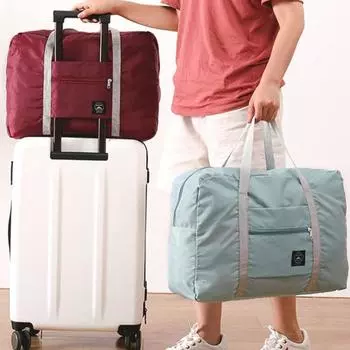 Складная дорожная сумка-тоут для ручной клади, большая вместимость, водонепроницаемая, портативная
