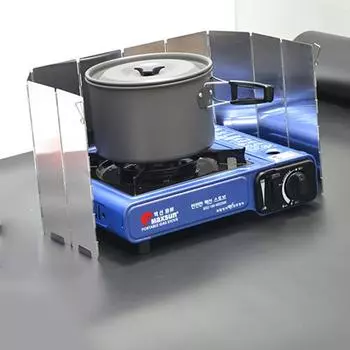 Складная газовая плита для приготовления пищи на открытом воздухе, для приготовления пищи, ветрозащитное оборудование для кемпинга