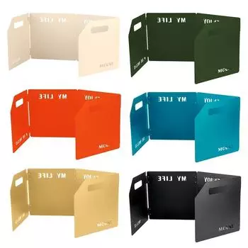 Складная газовая плита из нержавеющей стали с защитой от ветра, сильная совместимость синий