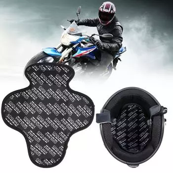 Складная изоляционная подкладка для шлема, дышащая и впитывающая пот, универсальная быстросохнущая подкладка для шлема мотоцикла, мягкая подкладка Black