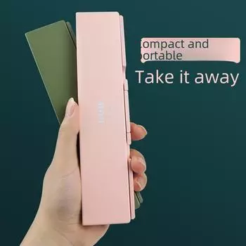 Складная клавиатура Bluetooth BOW: Подключается к планшетам, ноутбукам и телефонам; компактный, беспроводной и портативный. серебро белый