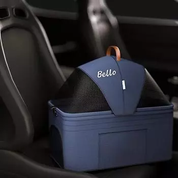 Складная коляска для домашних животных, легкая складная тележка для собак и кошек, маленькая, портативная, четырехколесная, простая, двухсторонняя, для средних и больших собак