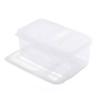 Складная коробка для хранения, прозрачная двойная крышка, пластиковый органайзер для закусок, сухих продуктов, специй, контейнер