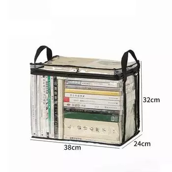 Складная коробка для книг, студенческое общежитие, классный органайзер для книг, прозрачный водонепроницаемый ящик для хранения книг для дома