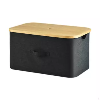 Складная корзина для белья для хранения грязной одежды в подсобном помещении и шкафу Black