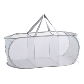 Складная корзина для белья сетка ткань Оксфорд 3 секции всплывающая корзина для белья корзина для одежды для серый