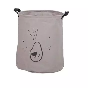 Складная корзина для белья, водонепроницаемая, большая вместимость, хлопчатобумажная, льняная, детская, симпатичная, стильная сумка для организации дома black/m