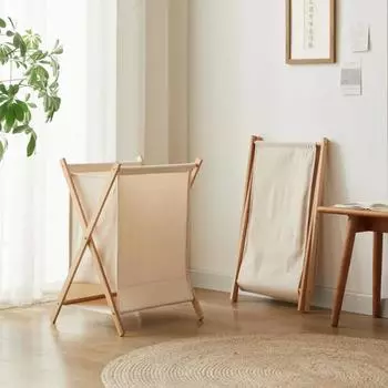 Складная корзина для хранения грязной одежды, корзина для белья, домашняя бамбуковая деревянная прачечная, портативная многофункциональная ведро для одежды в ванной