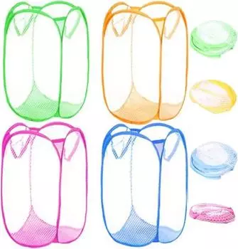 Складная корзина для сортировки грязного белья, рамка для стирки, тканевая сетка для ванной комнаты, сетчатая сумка для хранения, ведро, органайзер для белья, сумка для хранения