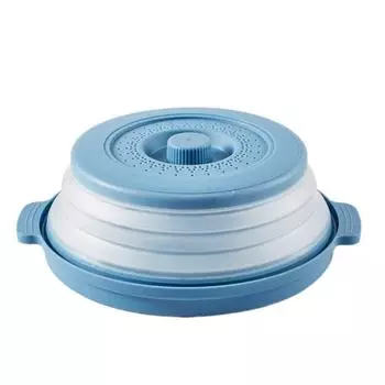 Складная крышка с вентилируемым подогревом и поддоном, брызговик, крышка от брызг для микроволновой печи, овощи красный