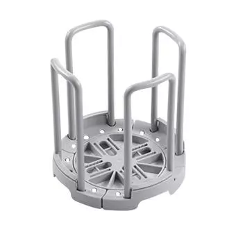 Складная кухонная полка для мисок, выдвижная пластиковая сушилка для посуды серый