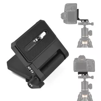 Складная L-образная быстросъемная пластина для камеры L-образный кронштейн из алюминиевого сплава с вертикальным горизонтальным переключением Small