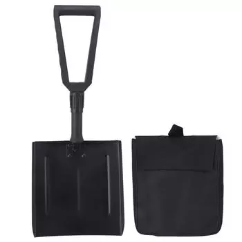 Складная лопата для льда с D-образной ручкой, портативная лопата для домашнего использования, промышленной уборки, уличной уборки снега