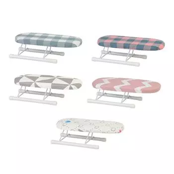 Складная мини-гладильная доска со складными ножками, портативная гладильная стойка для домашней одежды, товары для дома, термостойкий гладильный чехол C