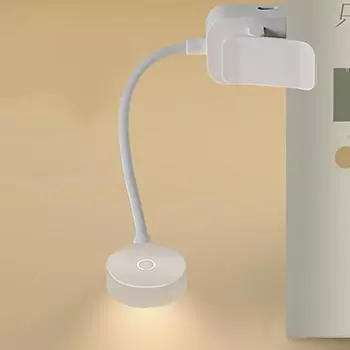 Складная мини-книга-лампа с клипсой, перезаряжаемая от USB, светодиодный ночник, 3 режима, защита глаз, плавная регулировка яркости, гибкая, для чтения в спальне Battery Model
