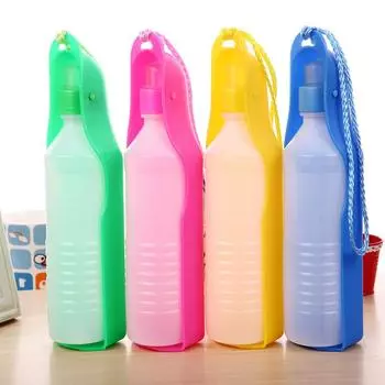 Складная миска для домашних животных, переносная миска для собак и кошек, бутылка для воды для путешествий с собакой 250ML