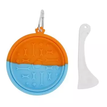 Складная миска для домашних животных, силиконовая переносная миска для кормления и поения домашних животных, дорожная миска с пряжкой для собак и кошек