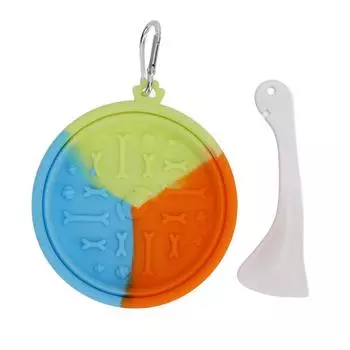 Складная миска для собак и кошек, силиконовая складная переносная миска для кормления и поения домашних животных для отдыха на природе