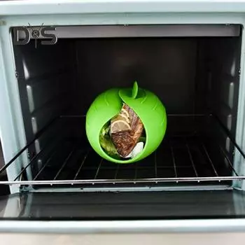 Складная миска Силиконовая чаша для выпечки хлеба сохраняет вкус и питательные вещества Складной карман для приготовления пищи Безопасная многофункциональная силиконовая чаша для микроволновой печи 1pc