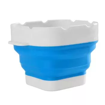 Складная мойка для кистей, профессиональное силиконовое ведро для кистей с утолщенным дном