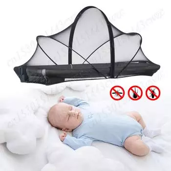 Складная москитная сетка, детская москитная сетка, складной чехол для детской кроватки, люлька, москитная сетка для детской кроватки, чтобы не пускать кошек и насекомых белый