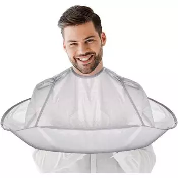 Складная накидка для парикмахера-салона – многофункциональная накидка для стрижки, чехол для самостоятельной стрижки и фартук для чистки бритвы, портативная конструкция светло-серый