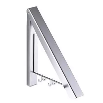 Складная настенная вешалка для одежды, регулируемая сушилка-органайзер чёрный