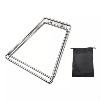 Складная охлаждающая подставка для кемпинга, легкая подставка для льда, подставка для чемодана, холодильник серебряный