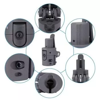 Складная опора для электрического скутера, складная конструкция из алюминиевого сплава, аксессуары, запасные части белый