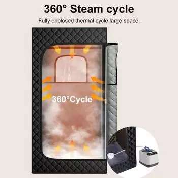 Складная палатка-сауна для помещений с мощным паром, режимом таймера, складная конструкция с двойной молнией, простая сборка