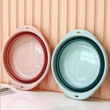 Складная переносная раковина для общежитий и путешествий Small розовый/белый