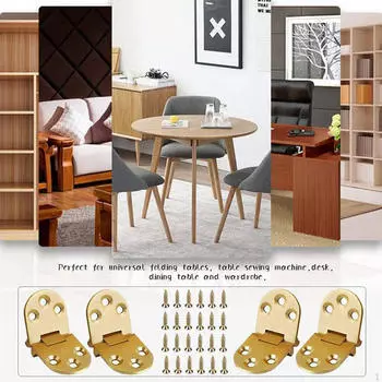 Складная петля из нержавеющей стали для стола-шкафа, 29x78,6 мм, компактная и легкая чёрный