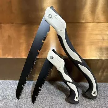 Складная пила, Ручная пила, Марганцевая сталь, Бытовая деревообрабатывающая пила, Ручная ножовка, Быстрая пила, Обрезка деревьев, Ручная пила 18cm