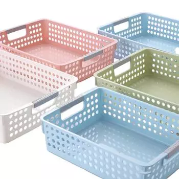Складная пластиковая коробка, корзина для хранения косметики и косметики, настольная подставка, корзина для хранения одежды и продуктов питания для домашнего использования, коробка для хранения белый