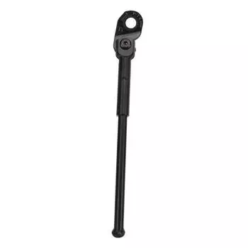 Складная подножка для велосипеда с нескользящей ногой, регулируемая длина, складная задняя боковая подставка для велосипеда, черная Black