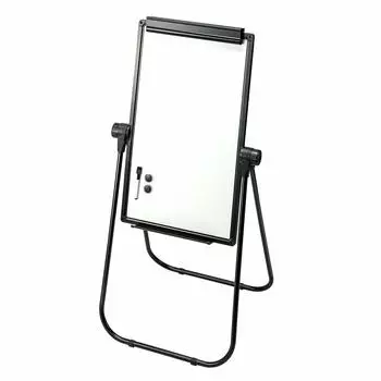 Складная подставка для белой доски с ножками, магнитная регулировка высоты, вертикальный вращающийся мольберт, Zoom Seminar E-Supply, двусторонний EEX-WD02 чёрный