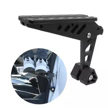 Складная подставка для двери автомобиля, педаль, подставка для ног, лестница для большинства внедорожников чёрный