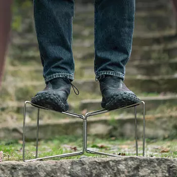 Складная подставка для холодильника, держатель для коробки со льдом, прочный, устойчивый, практичный, компактный, из нержавеющей стали No Storage Bag