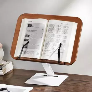 Складная подставка для книг, книжная полка для чтения, высокая стабильность, угол, регулируемая высота, держатель для книг без помощи рук, подставка для поваренной книги A