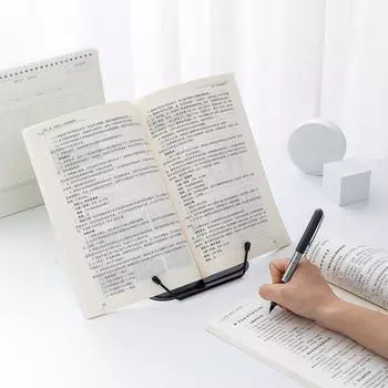 Складная подставка для книг с зажимом для страниц, регулируемая металлическая подставка для книг, подставка для кулинарных книг, легкая, портативная, для детей красный